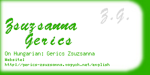 zsuzsanna gerics business card